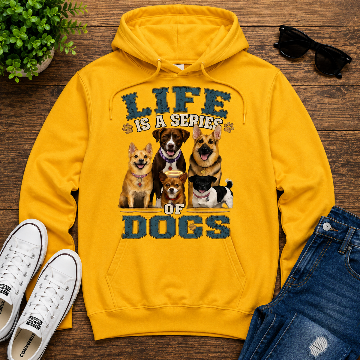 Life is a Series of Dogs Hoodie