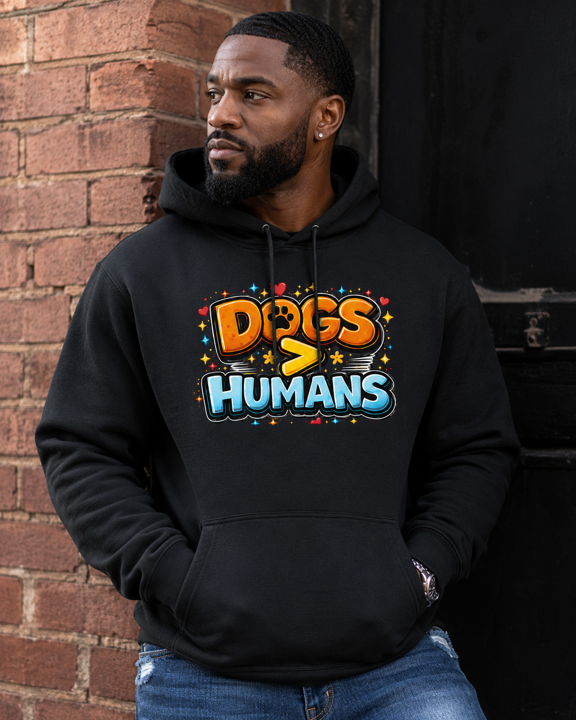 Dogs > Humans Hoodie