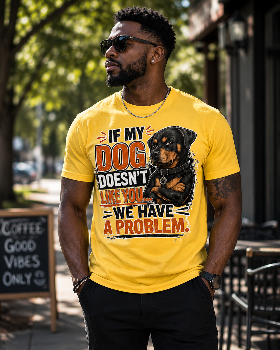 If My Dog Doesn't Like You ...We Have A Problem Message Tee