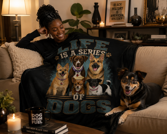 Life Is a Series of Dogs   Arctic Fleece Blanket