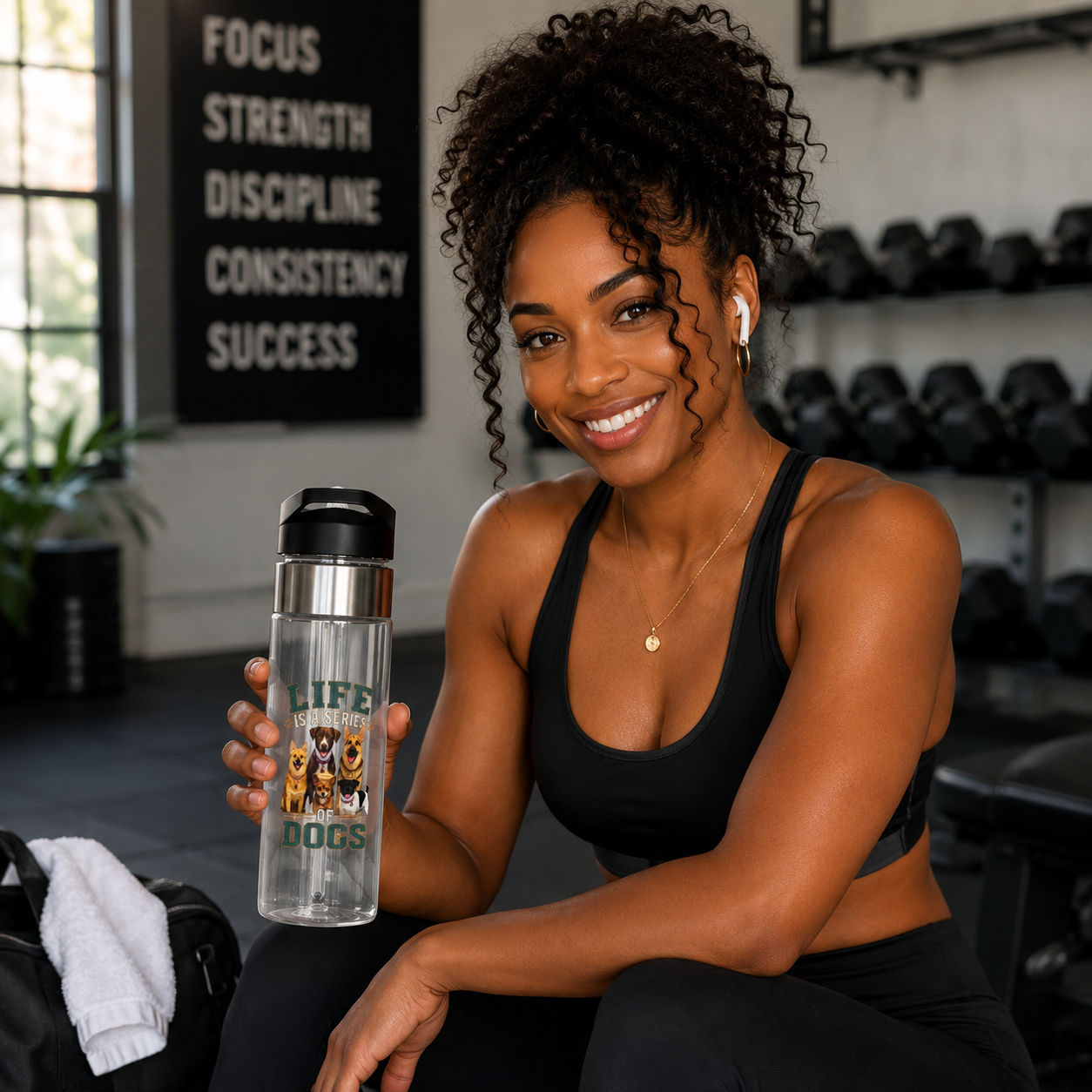 "Life Is a Series of Dogs"20oz  Sport Bottle