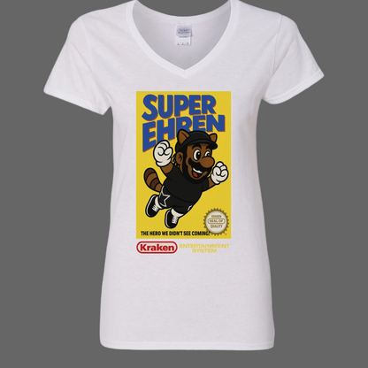 Super Ehr3n V-neck  Cotton Tee