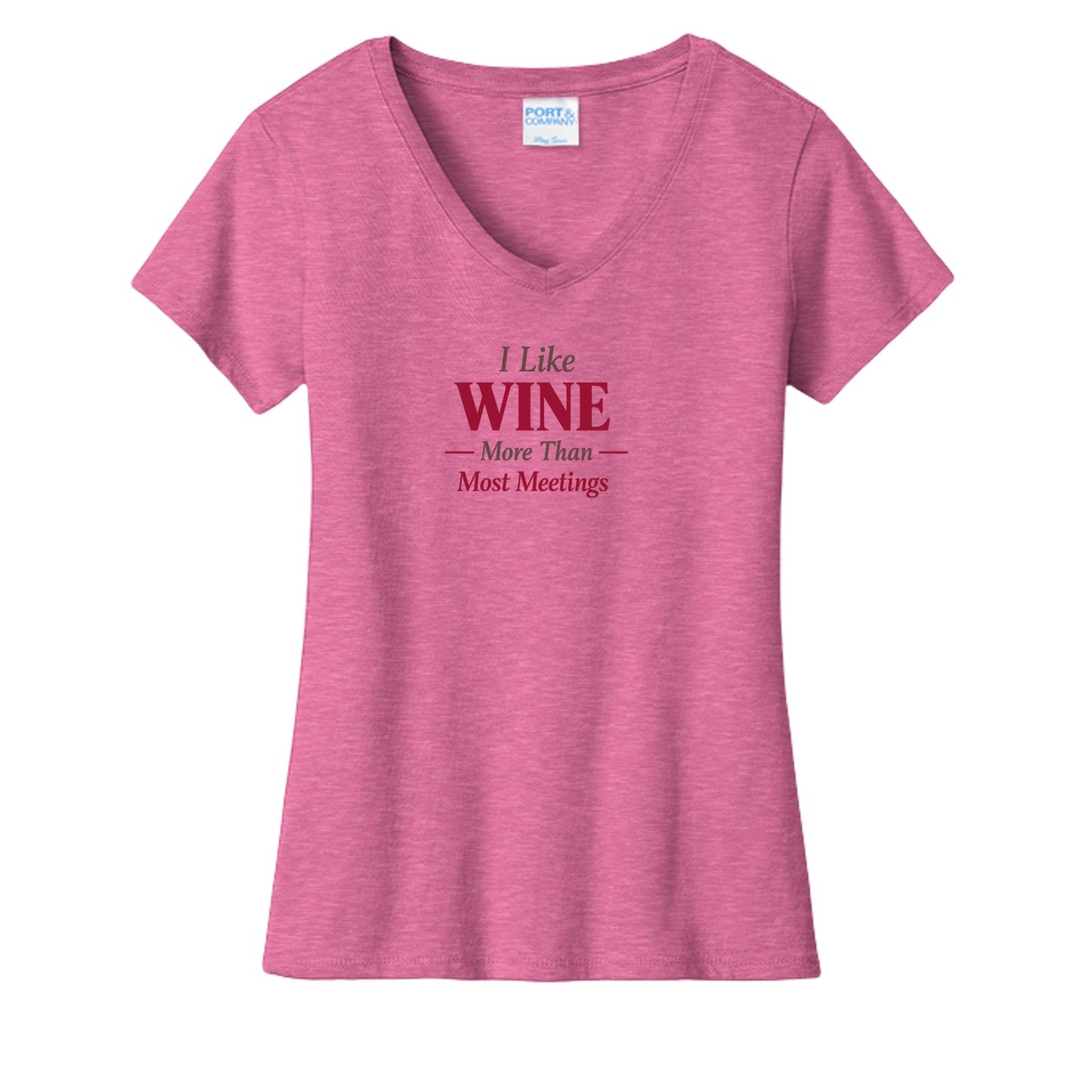 Neon Pink Heather - LPC455V - FRONT