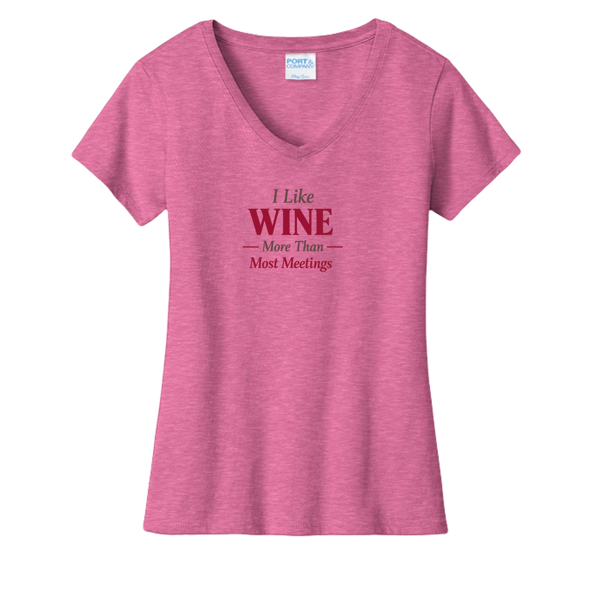 Neon Pink Heather - LPC455V - FRONT