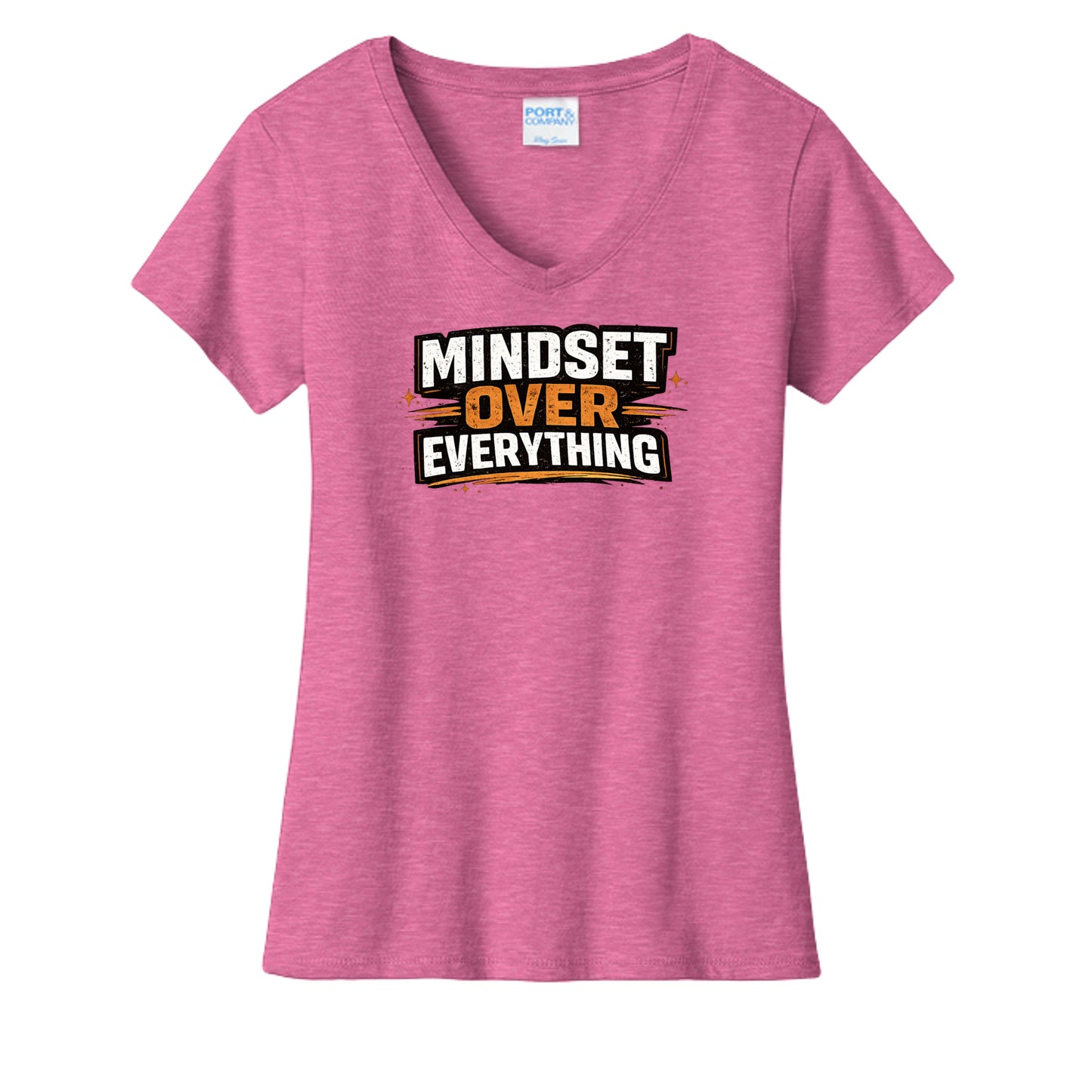 Neon Pink Heather - LPC455V - FRONT
