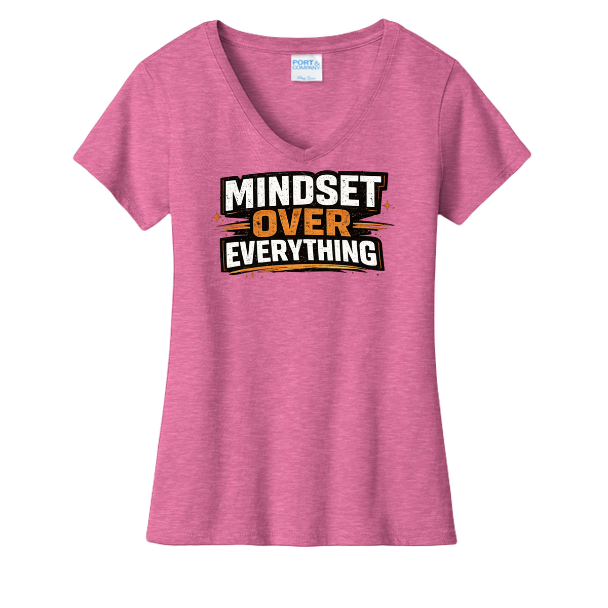 Neon Pink Heather - LPC455V - FRONT