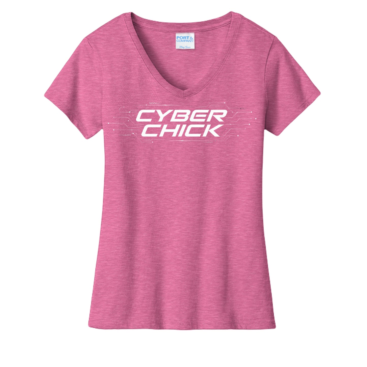 Neon Pink Heather - LPC455V - FRONT