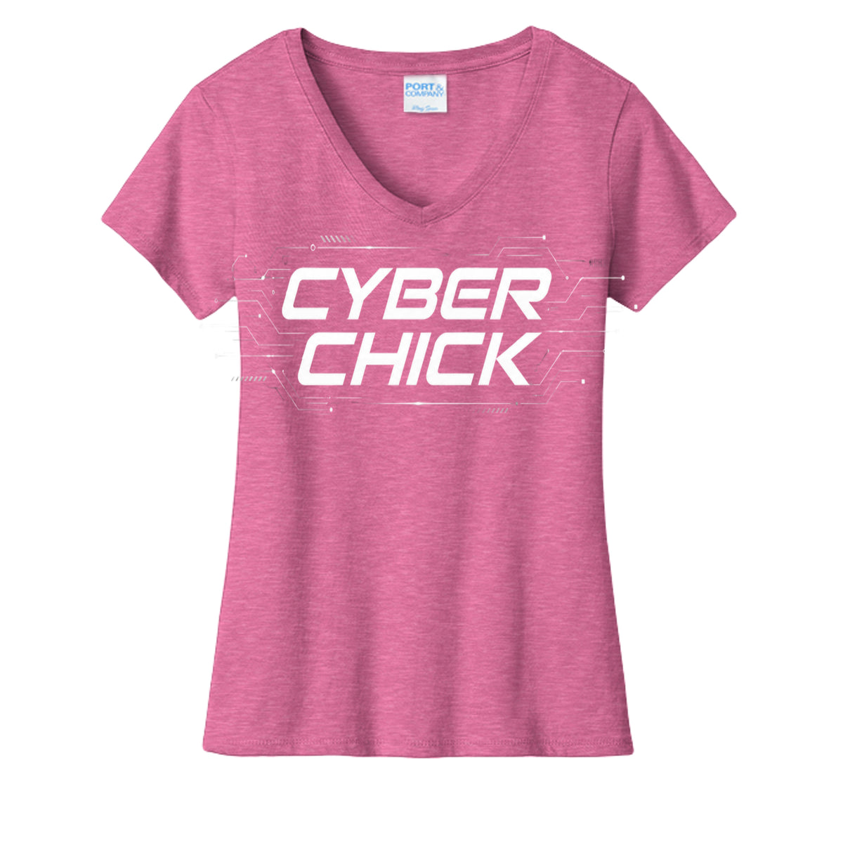 Neon Pink Heather - LPC455V - FRONT