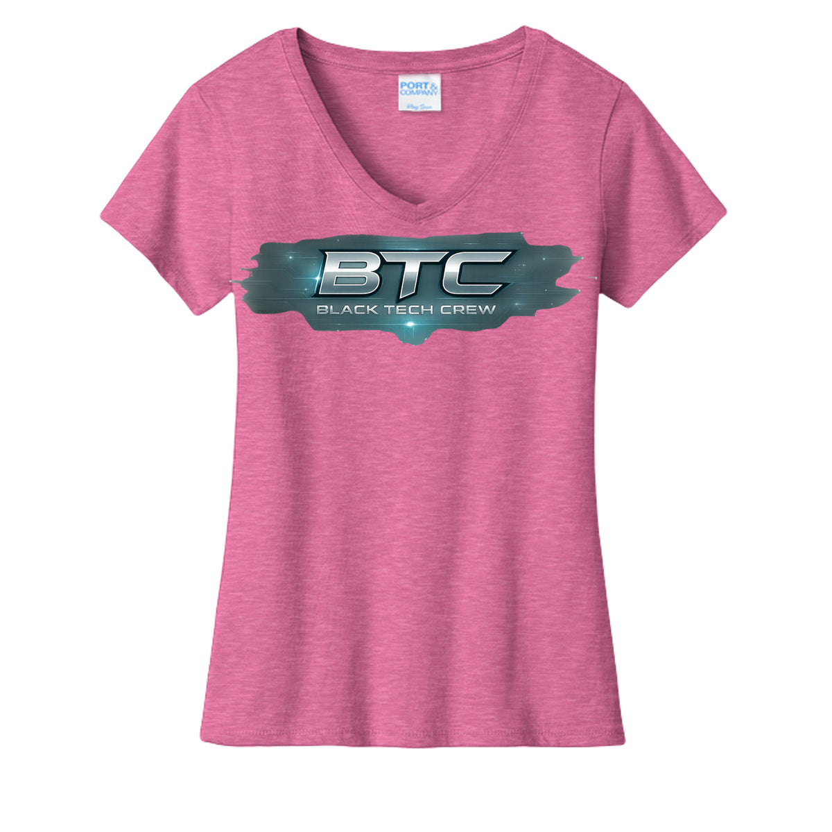 Neon Pink Heather - LPC455V - FRONT