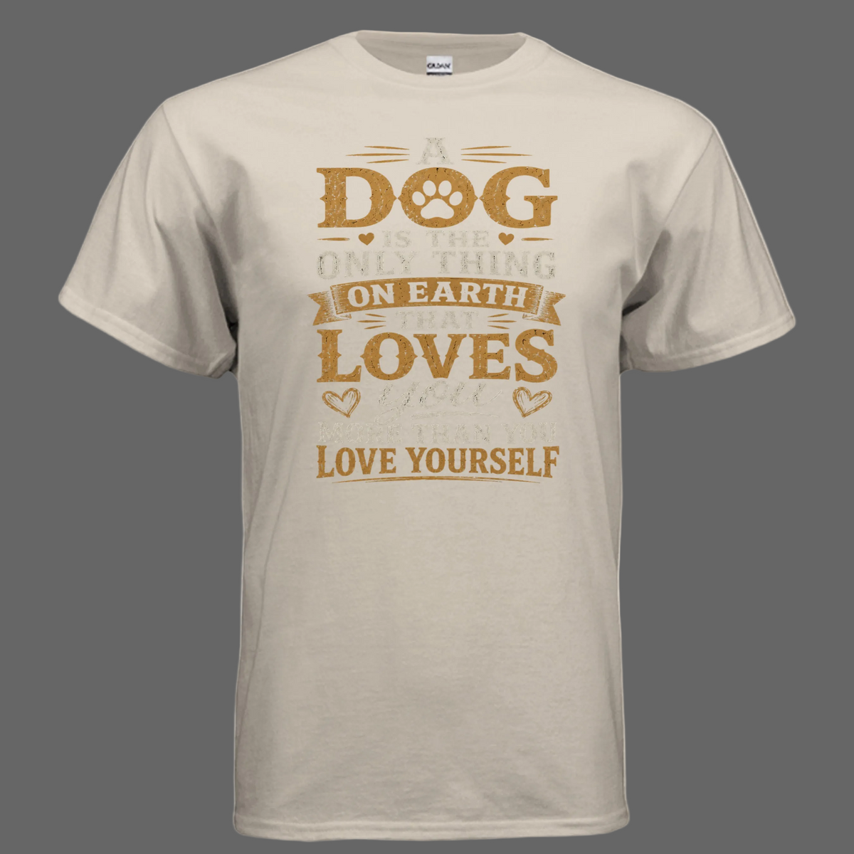 Only Dogs Message Tee