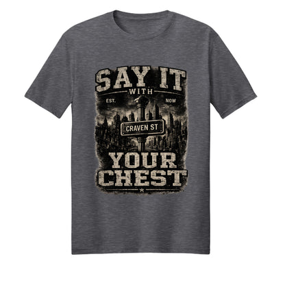 Heather Dark Grey - 3000 - FRONT