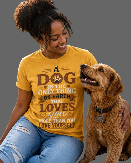 Only Dogs Message Tee
