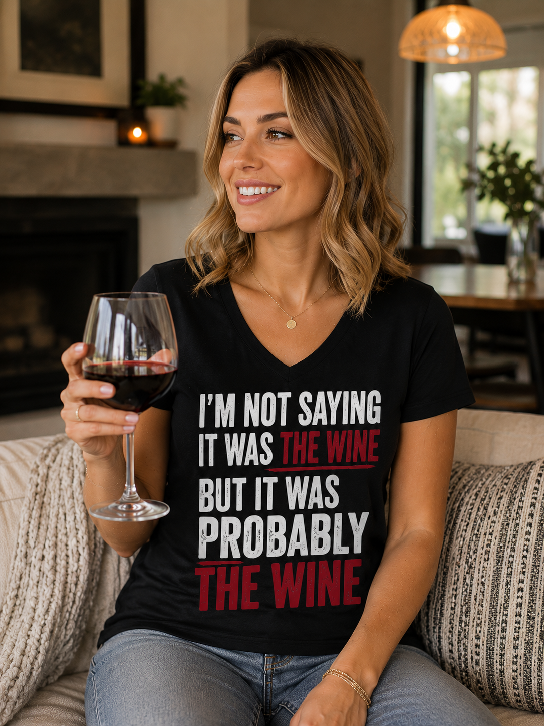 Probably the Wine  Cotton Tee