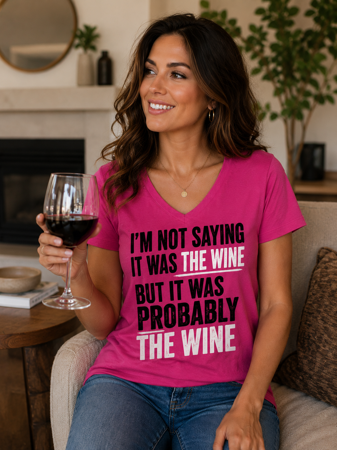 Probably the Wine  Cotton Tee