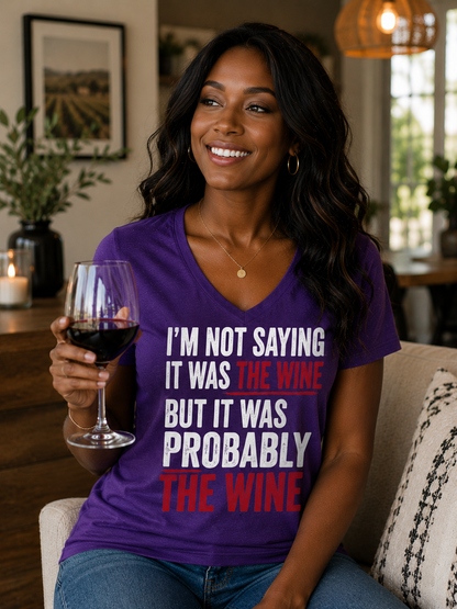 Probably the Wine  Cotton Tee