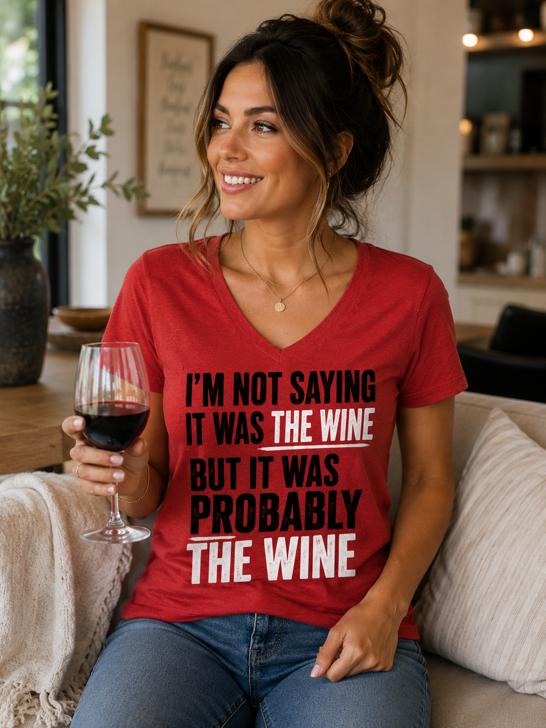 Probably the Wine  Cotton Tee