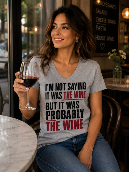 Probably the Wine  Cotton Tee