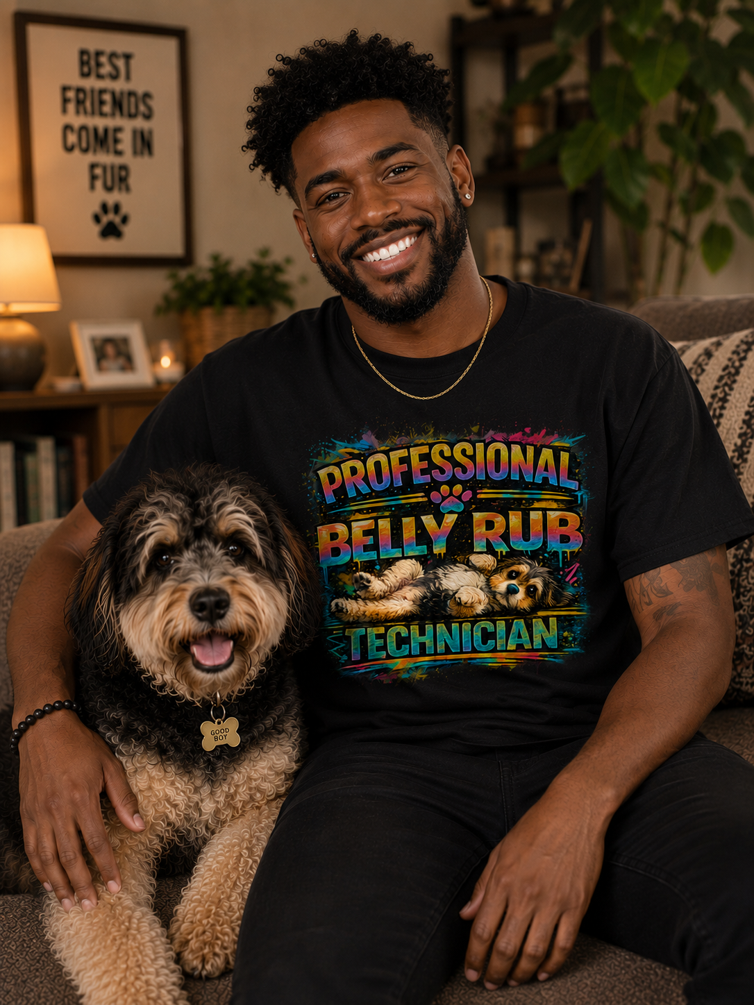 Professional Belly Rub Technician Cotton Tee
