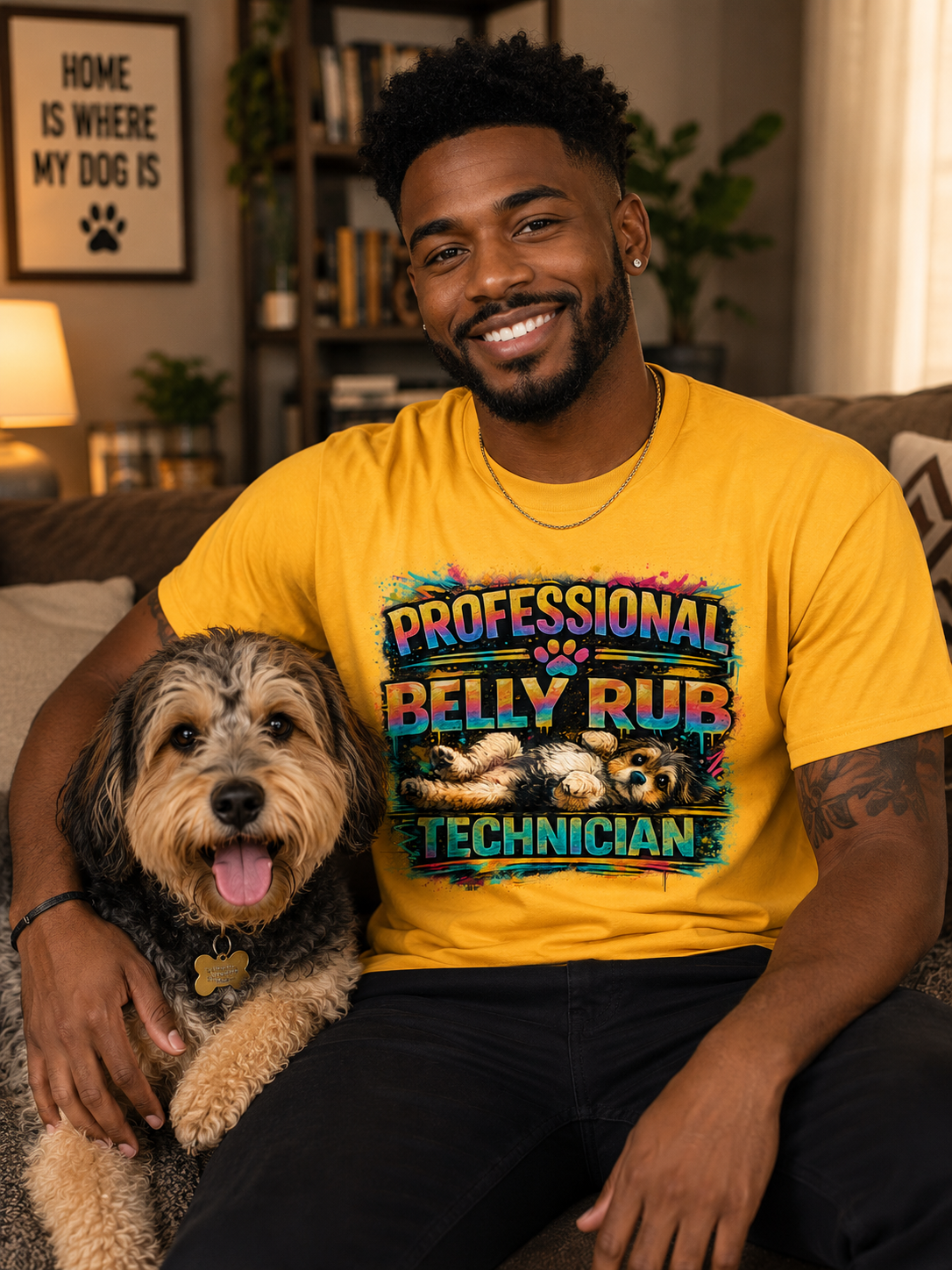 Professional Belly Rub Technician Cotton Tee