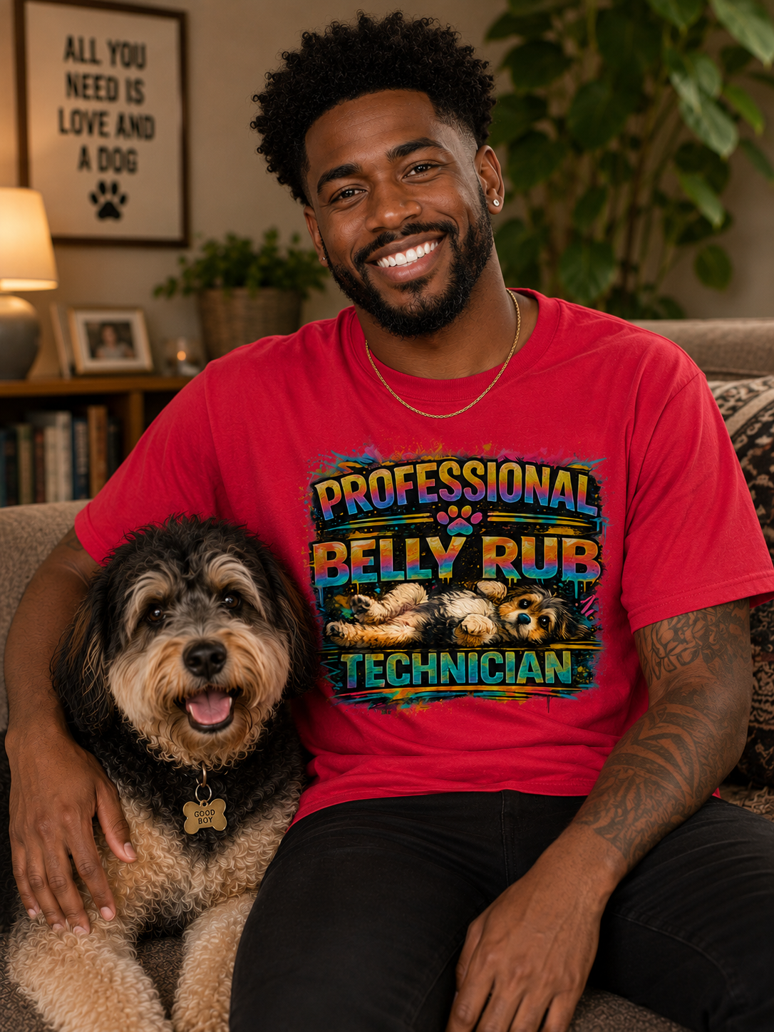 Professional Belly Rub Technician Cotton Tee