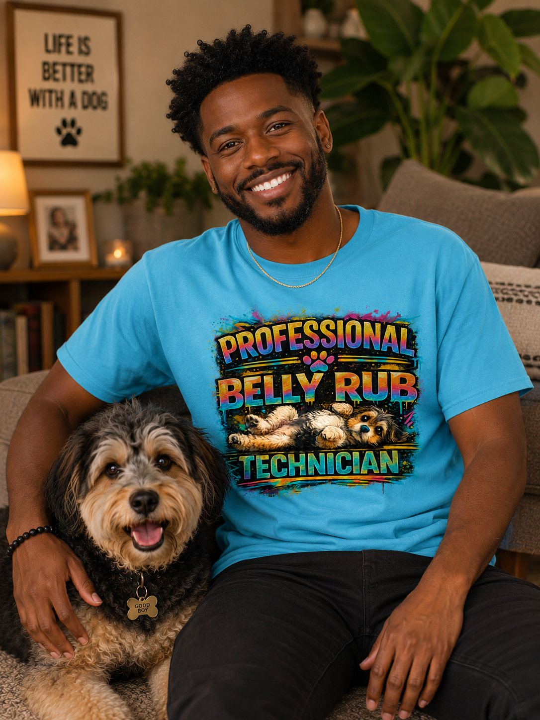 Professional Belly Rub Technician Cotton Tee