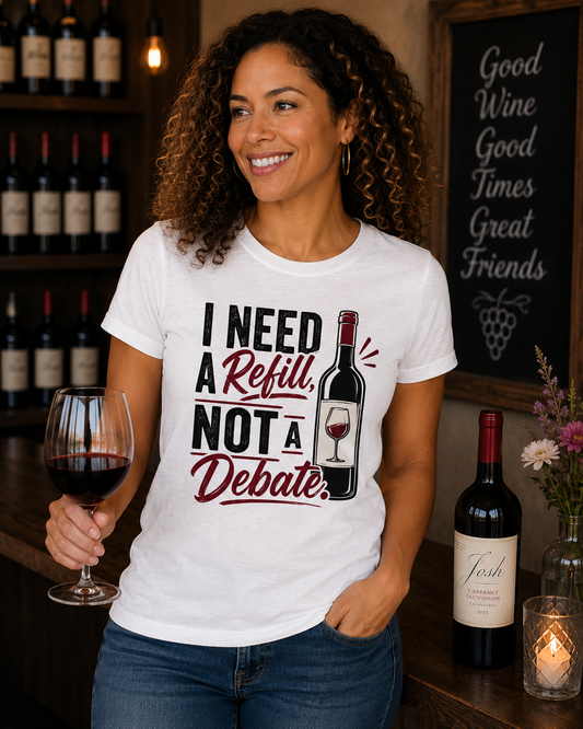 I need a refill not a debate  Cotton Tee