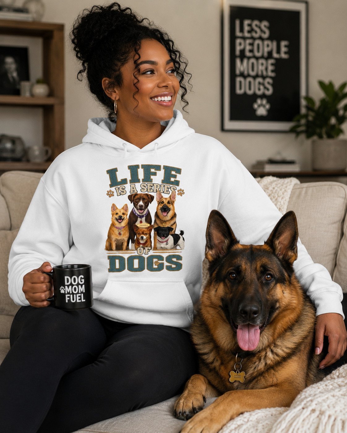 Life is a series of dogs hoodie