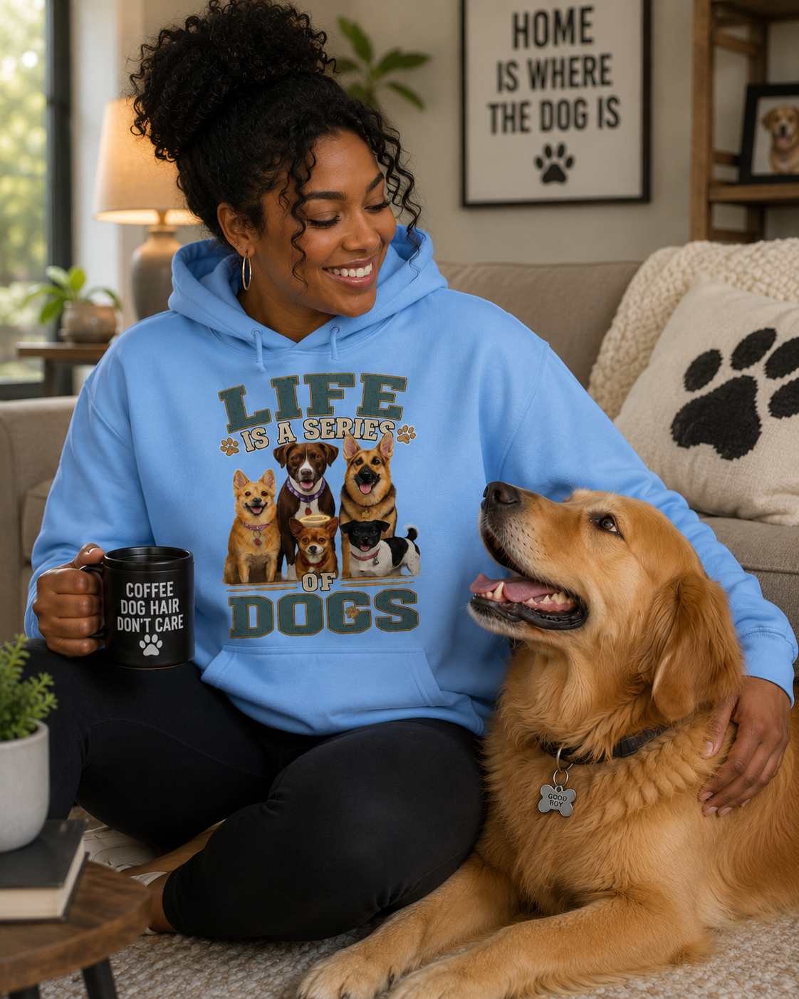 Life is a series of dogs hoodie