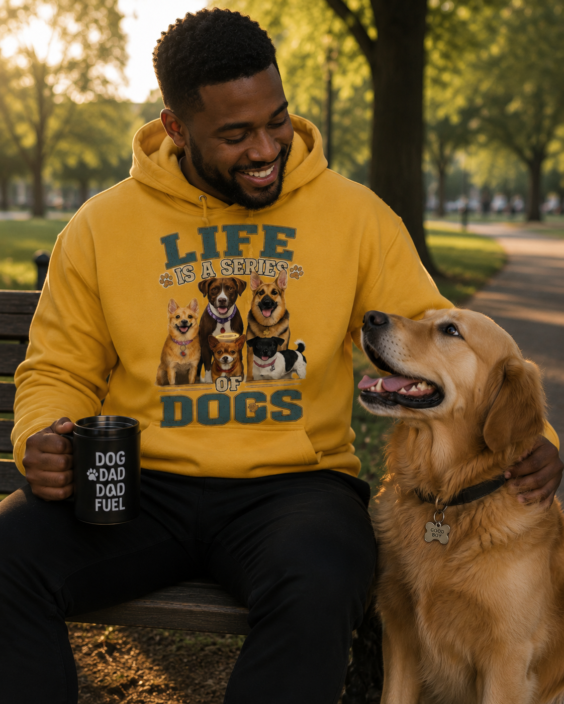 Life is a series of dogs hoodie