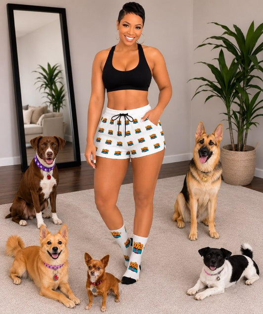 'Dogs > Humans' Women's Casual Lounge Shorts