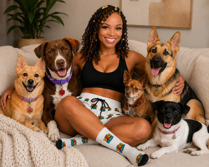 'Dogs > Humans' Women's Casual Lounge Shorts