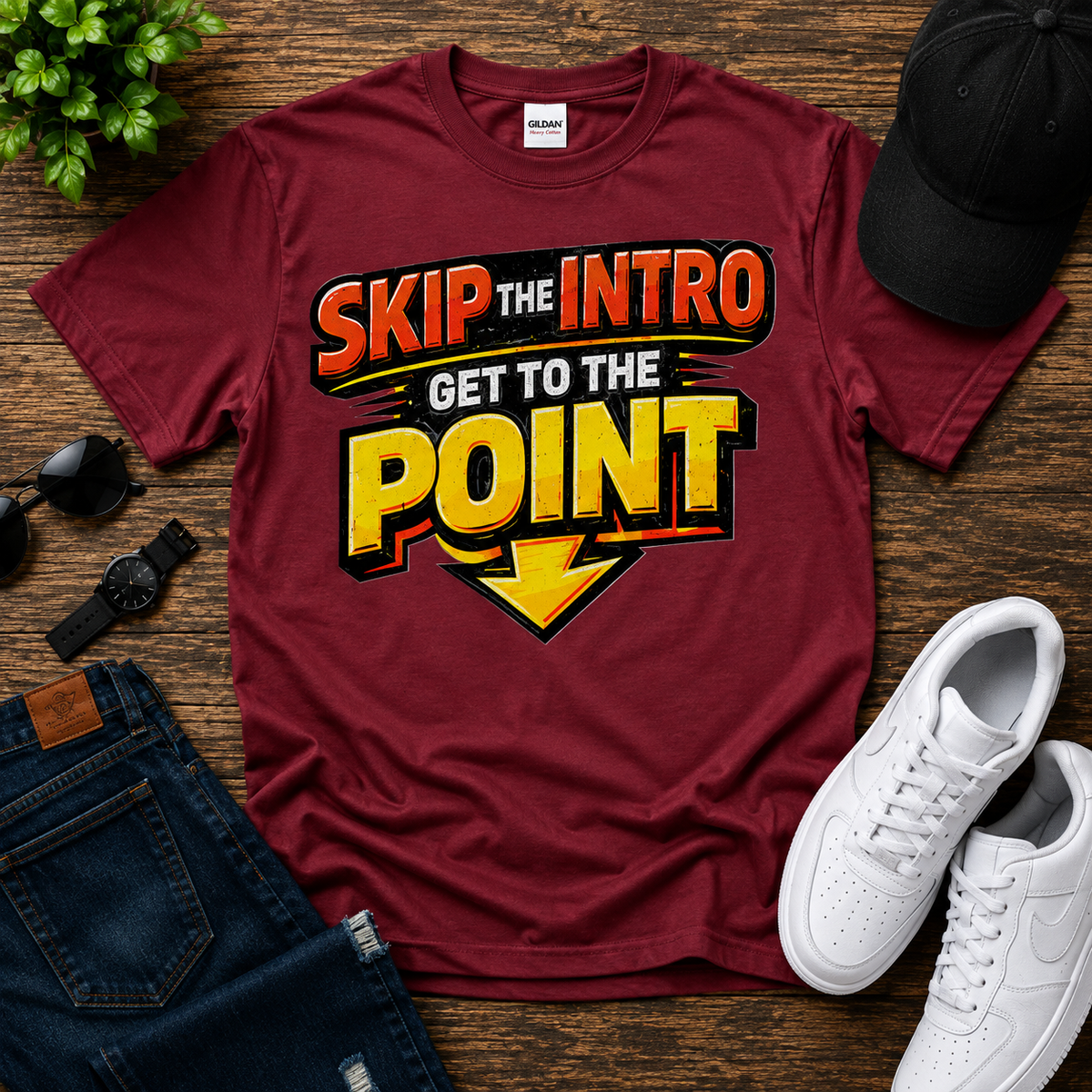 Skip the Intro Cotton Tee
