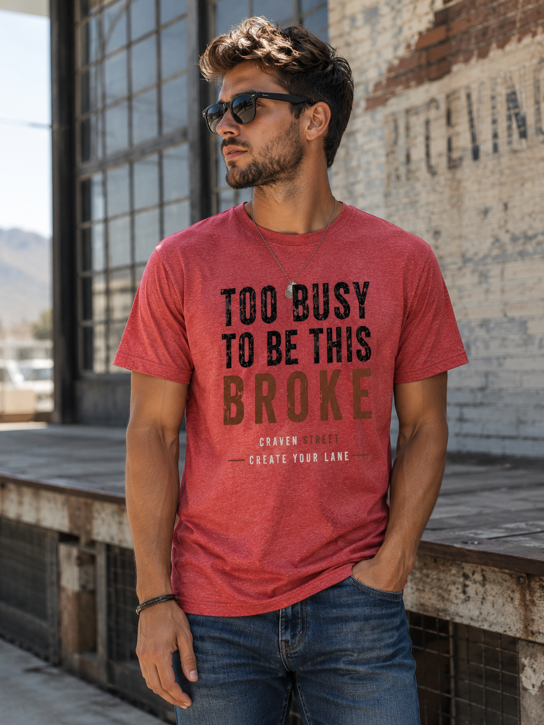 Too Busy to Be This Broke  Cotton Tee