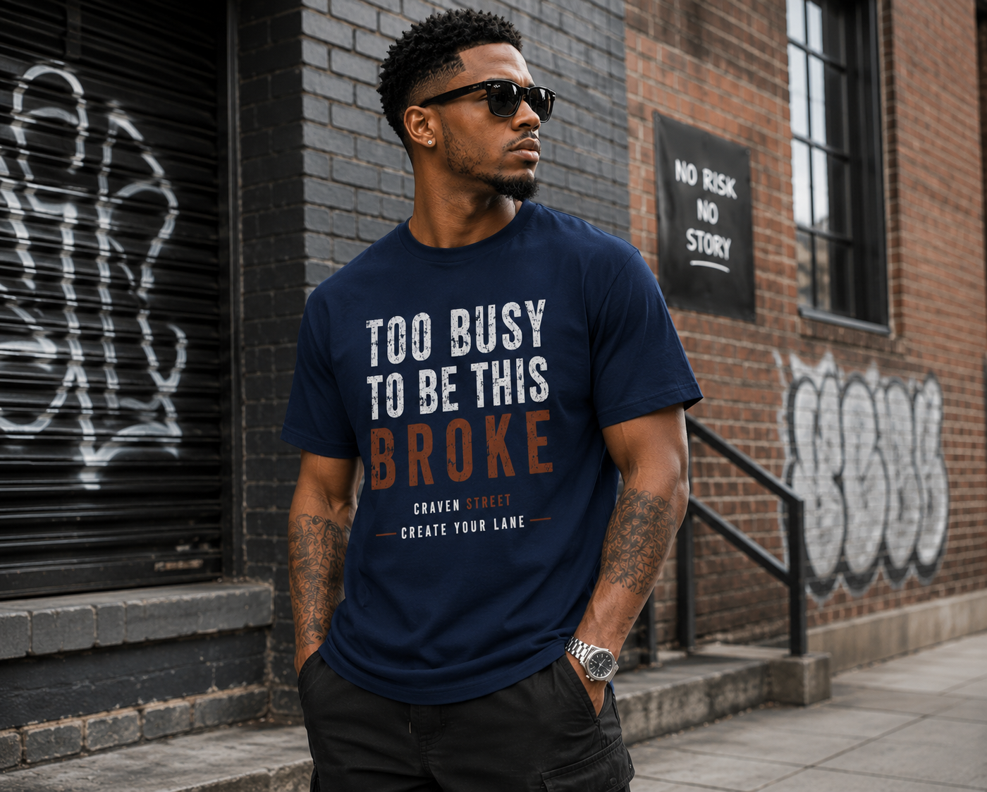 Too Busy to Be This Broke  Cotton Tee
