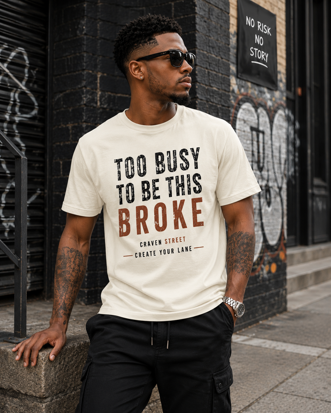 Too Busy to Be This Broke  Cotton Tee