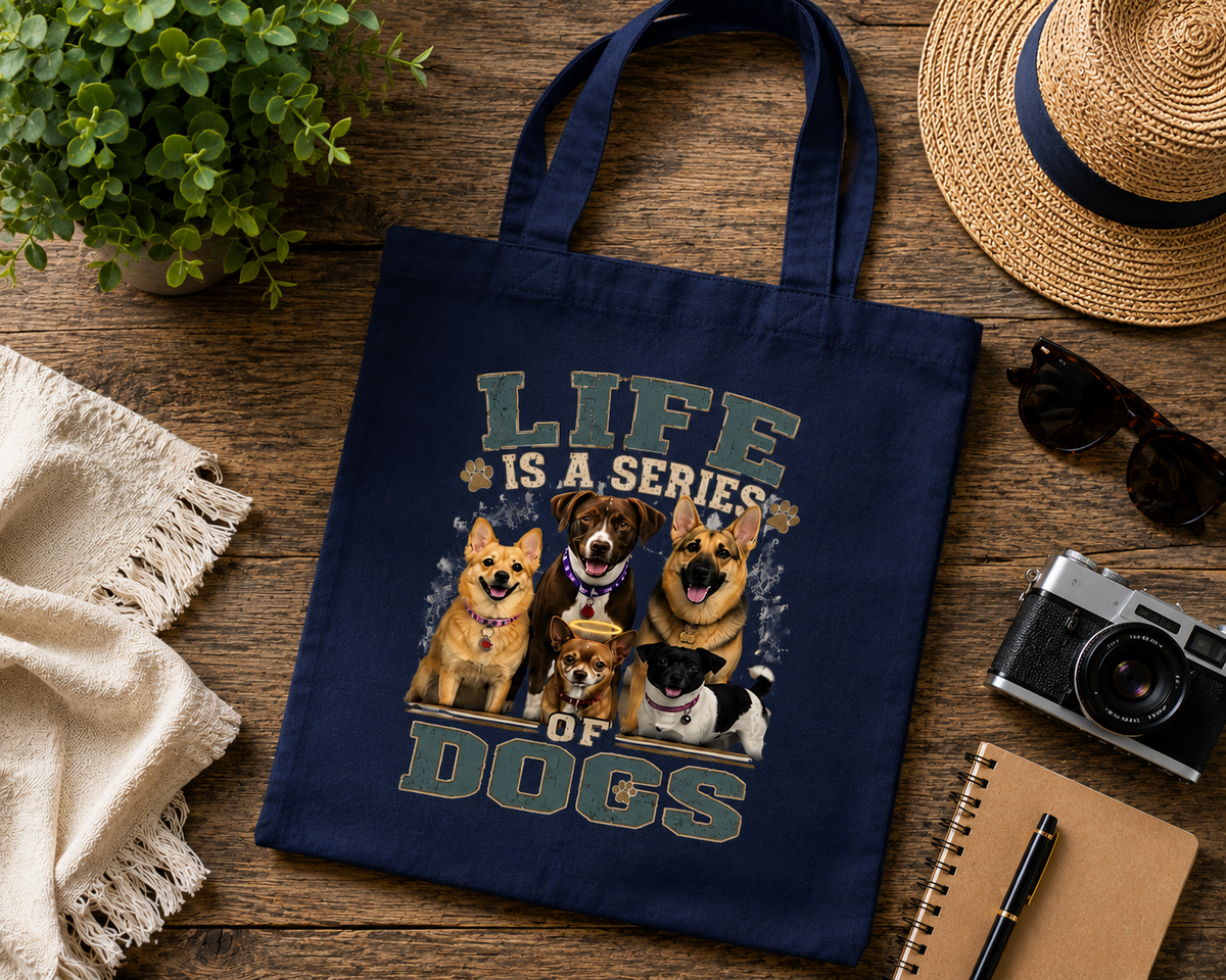 Life is a series of dogs tote
